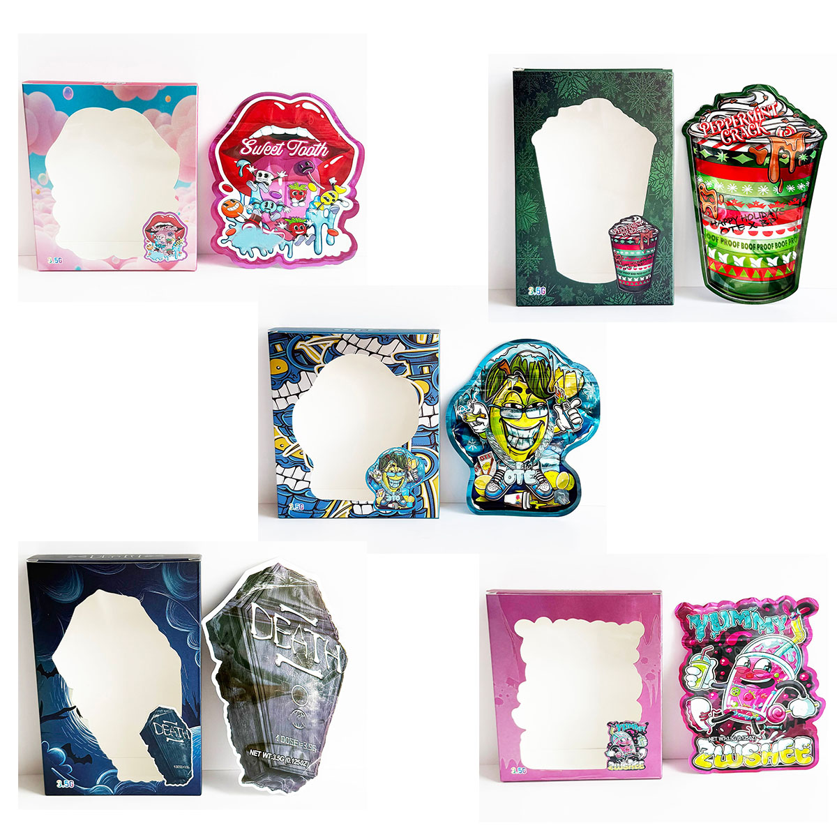 Food Storage Mylar Bags - مجموعة علب عرض خاصة غير منتظمة