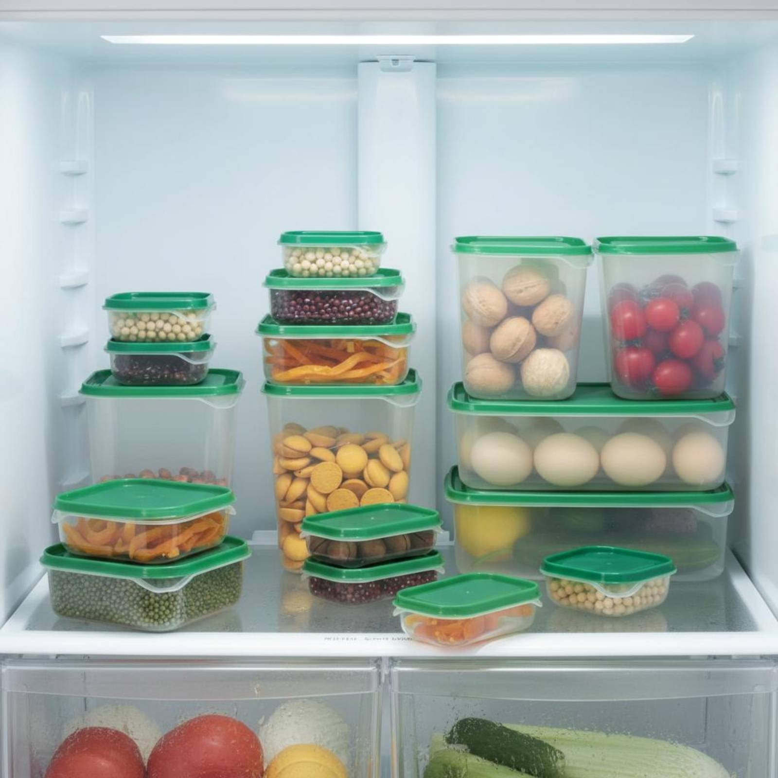 Food Storage Refrigerator - مجموعة من 17 قطعة لتخزين الطعام