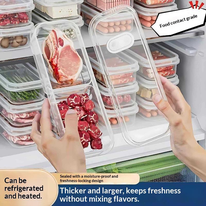 Food Storage For Pantry - منظم قابل للتكديس للثلاجة والفريزر، عبوة