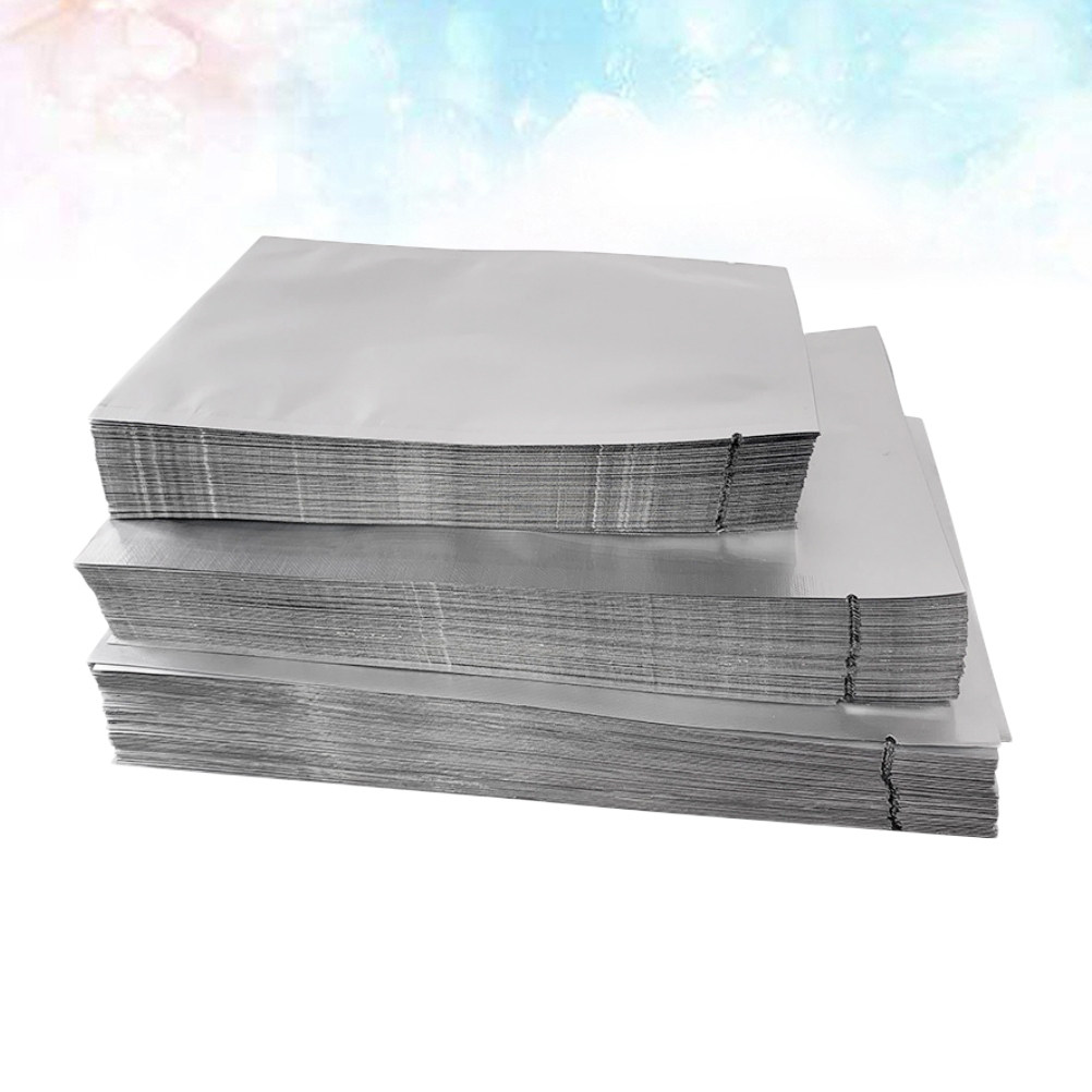 Food Storage Mylar Bags - 100 قطعة من أكياس الألمنيوم المسطحة