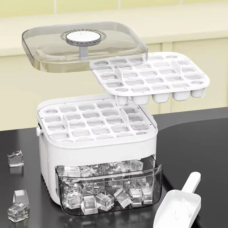 Food Storage Cabinet - صانع مكعبات الثلج مع غطاء سهل