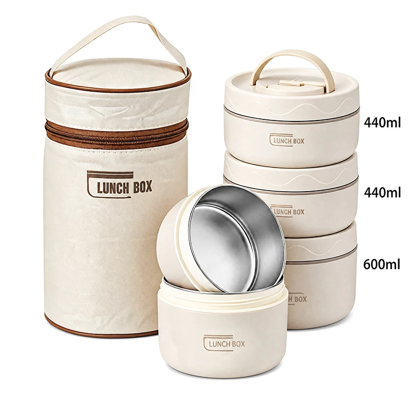 Food Storage Hot Box - 3/4 قطع، علبة طعام معزولة محمولة،