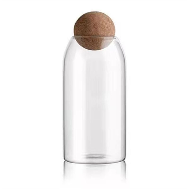 Food Storage Glass Round - عبوات زجاجية شفافة A98E، عبوات زجاجية