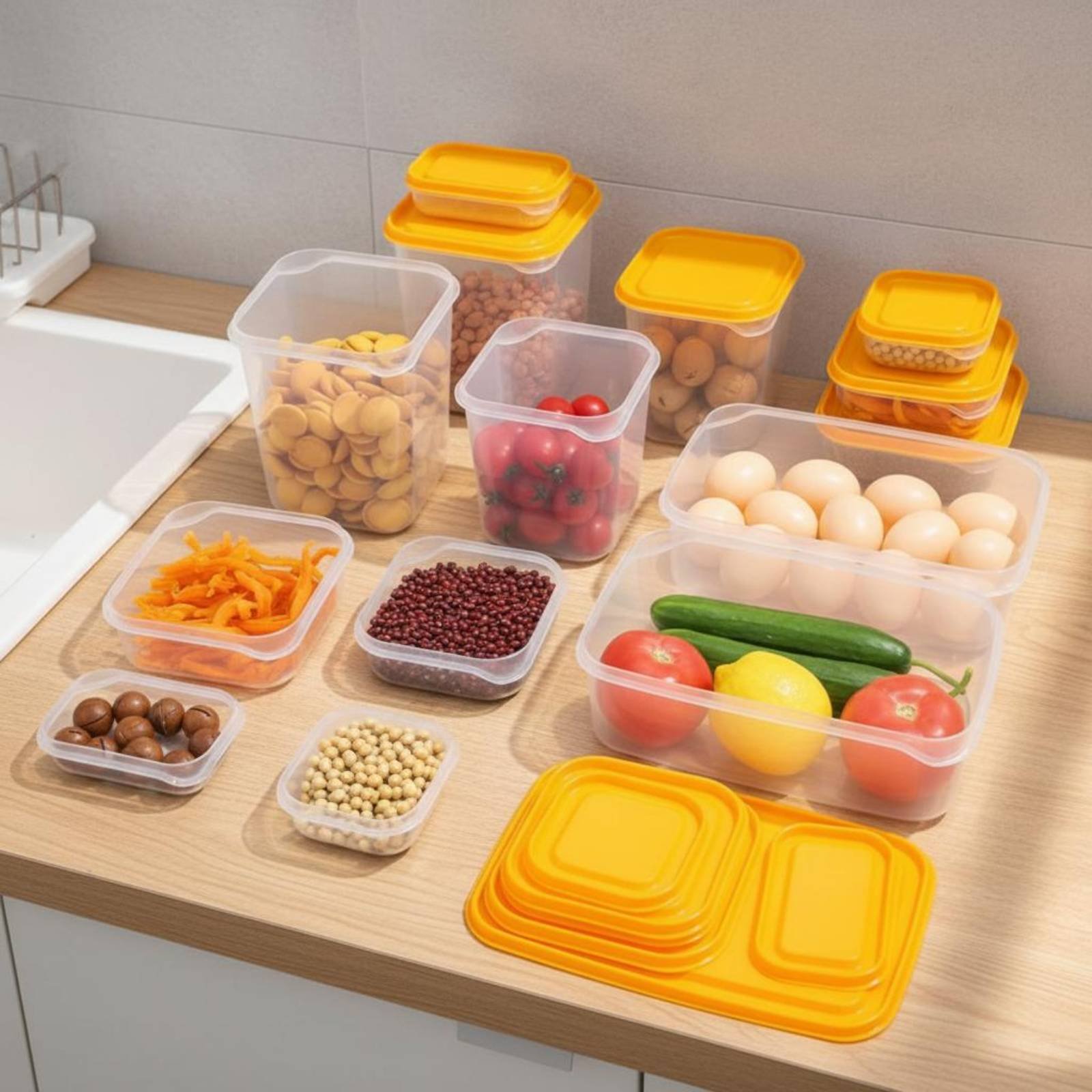 مجموعة من 17 قطعة لتخزين الطعا - مراجعة Food Storage Refrigerator وسعره