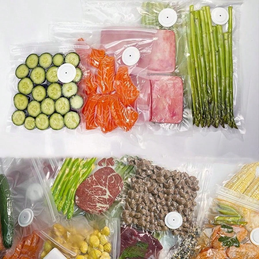30 قطعة من أكياس التفريغ القاب - مراجعة Food Storage Vacuum Seal Bags وسعره