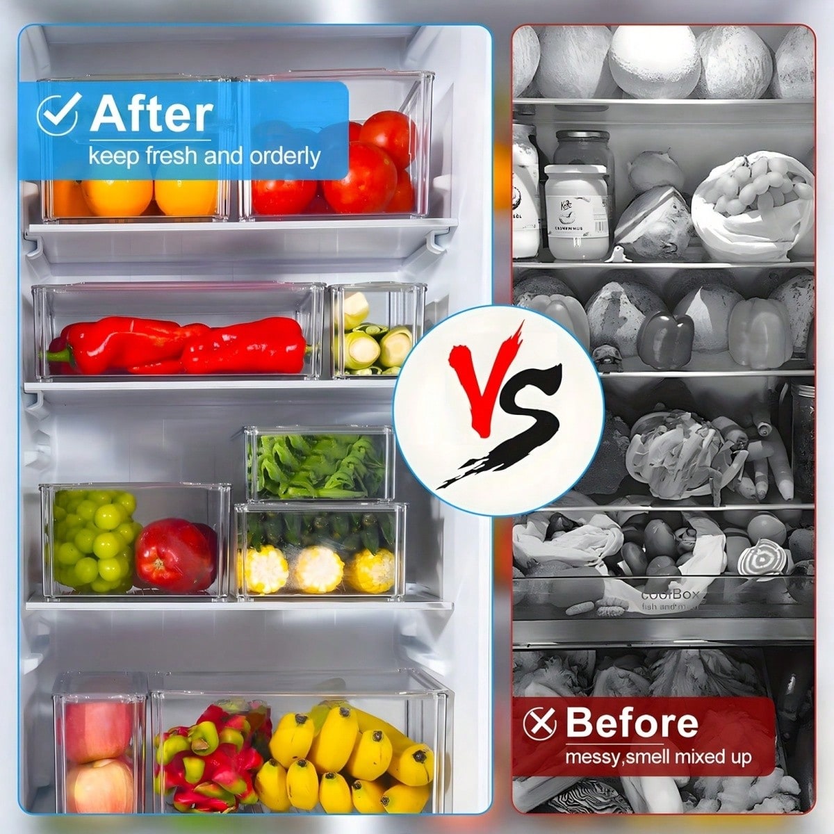 7/14 قطعة من صناديق تنظيم الثل - مراجعة Food Storage Cabinet وسعره