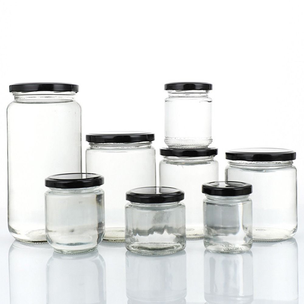 الزجاج جرة ميسون مع الأغطية ال - مراجعة Food Storage Glass Round وسعره