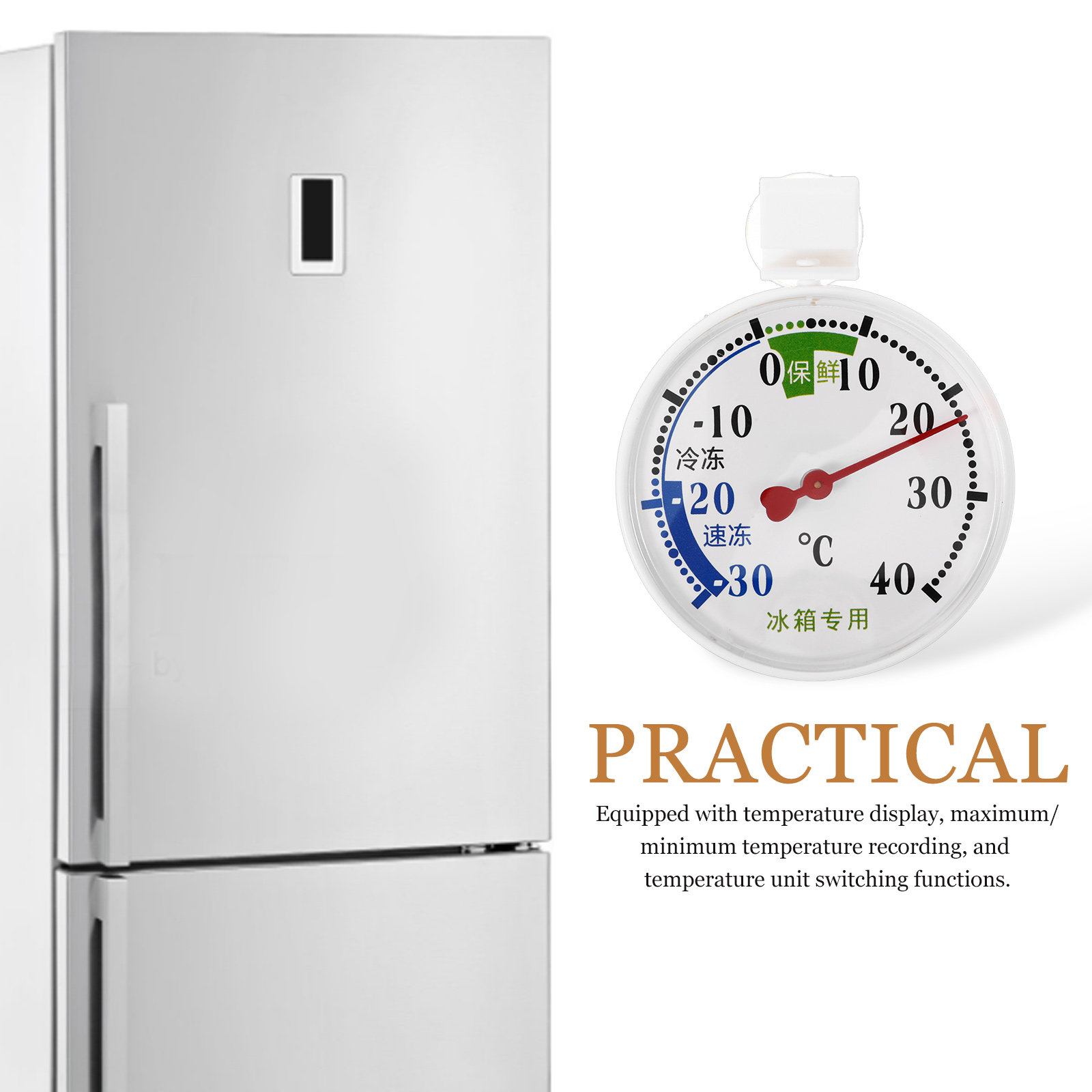 مقياس حرارة للثلاجة والفريزر و - مراجعة Food Storage Refrigerator وسعره