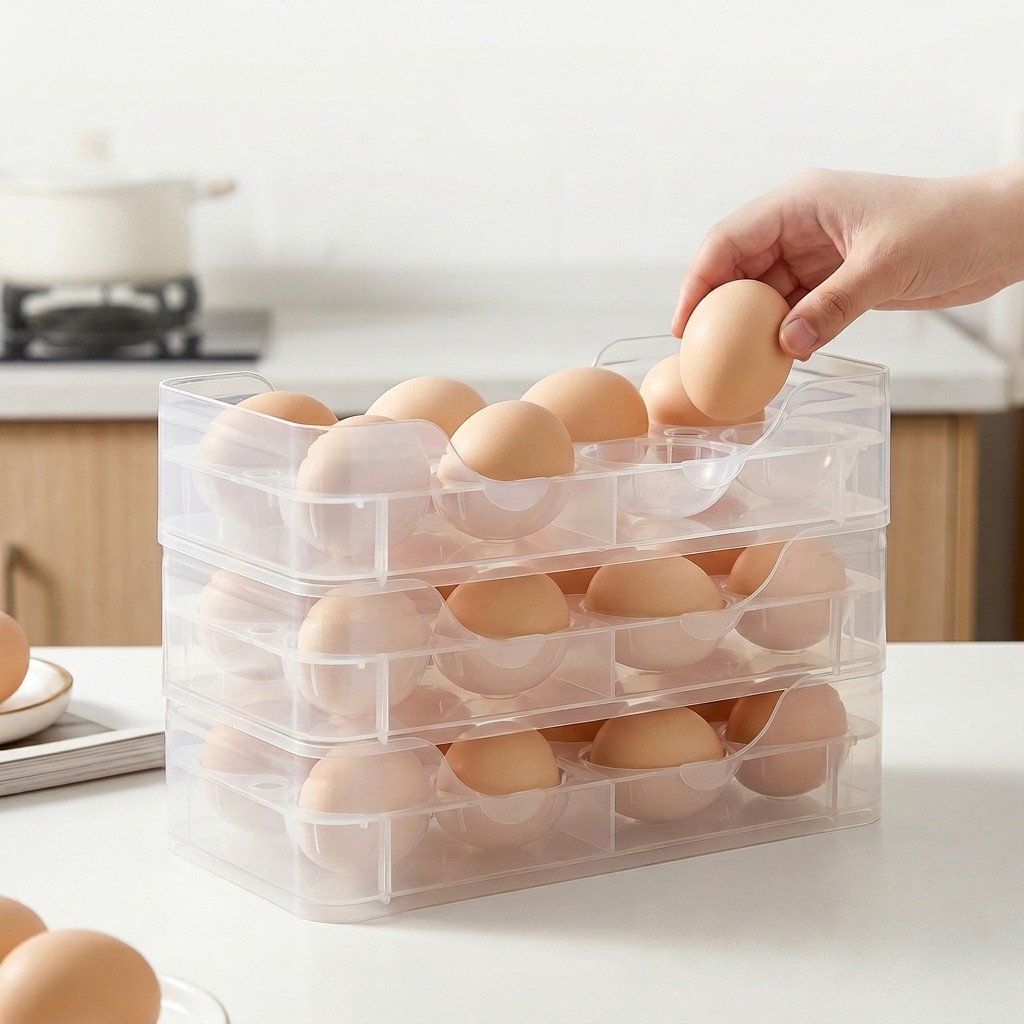 حامل بيض قابل للتكديس لباب الث - مراجعة Food Storage Refrigerator وسعره