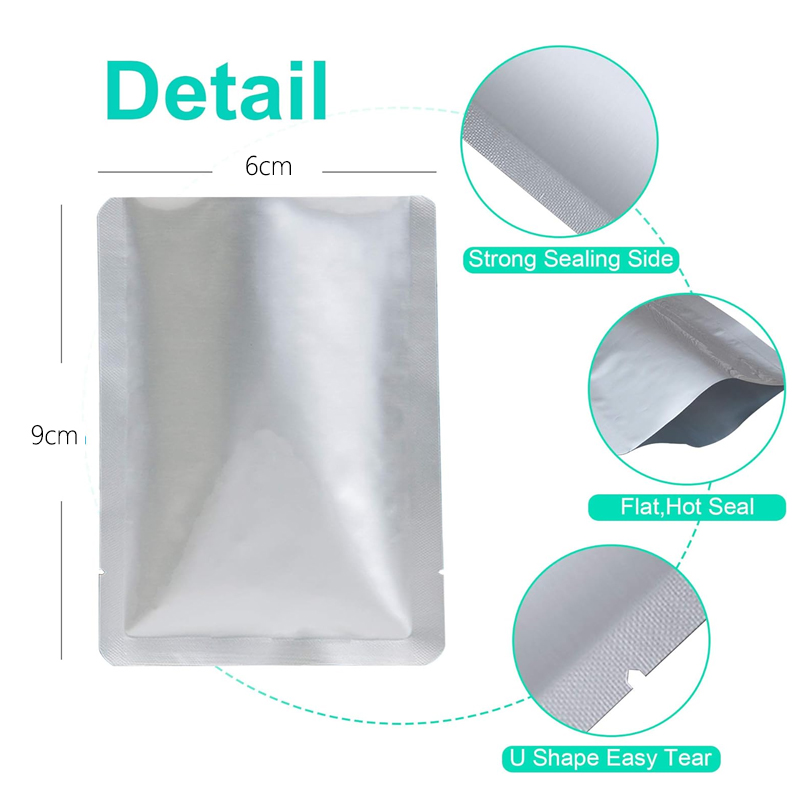 5-50 قطعة الفضة فراغ السدادة ا - مراجعة Food Storage Mylar Bags وسعره