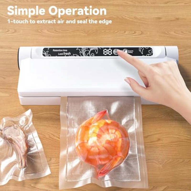 جهاز تفريغ الهواء من الطعام M1 - مراجعة Food Storage Vacuum Seal Bags وسعره