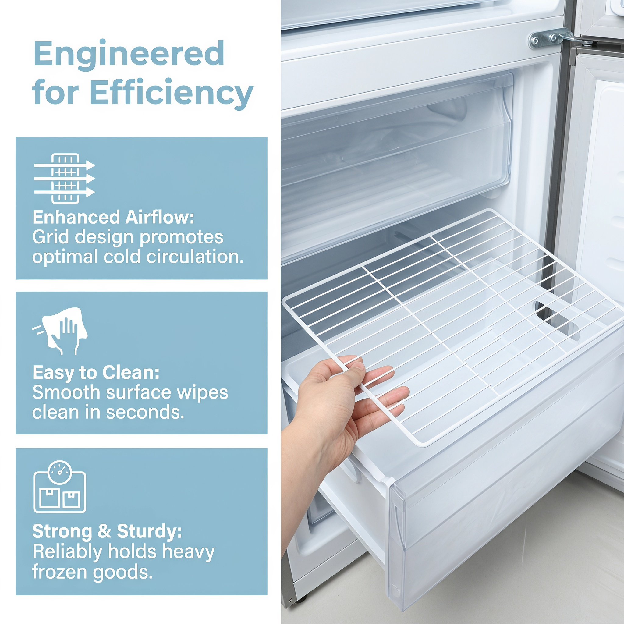 رف تقسيم معدني للثلاجة قابل لل - مراجعة Food Storage And Organizer وسعره