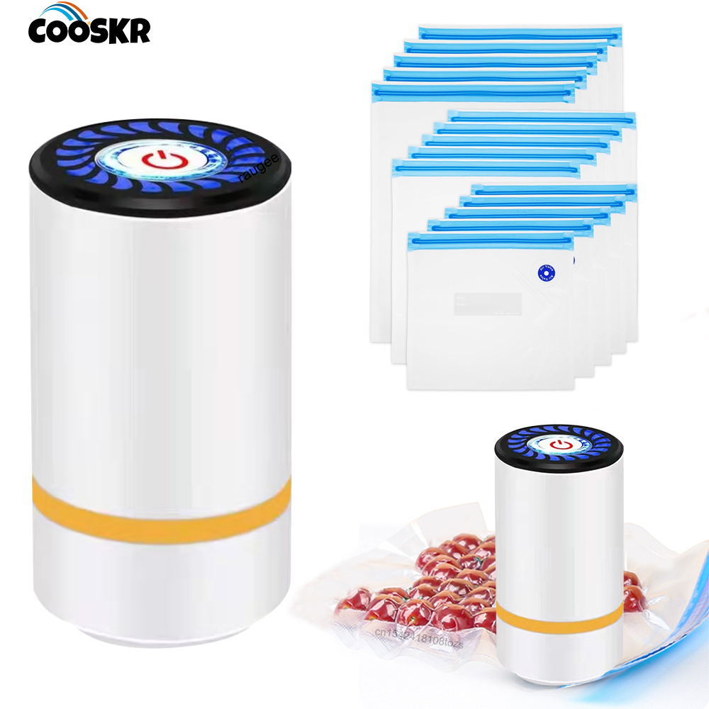 مضخة هواء كهربائية محمولة بالي - مراجعة Food Storage Vacuum Seal Bags وسعره