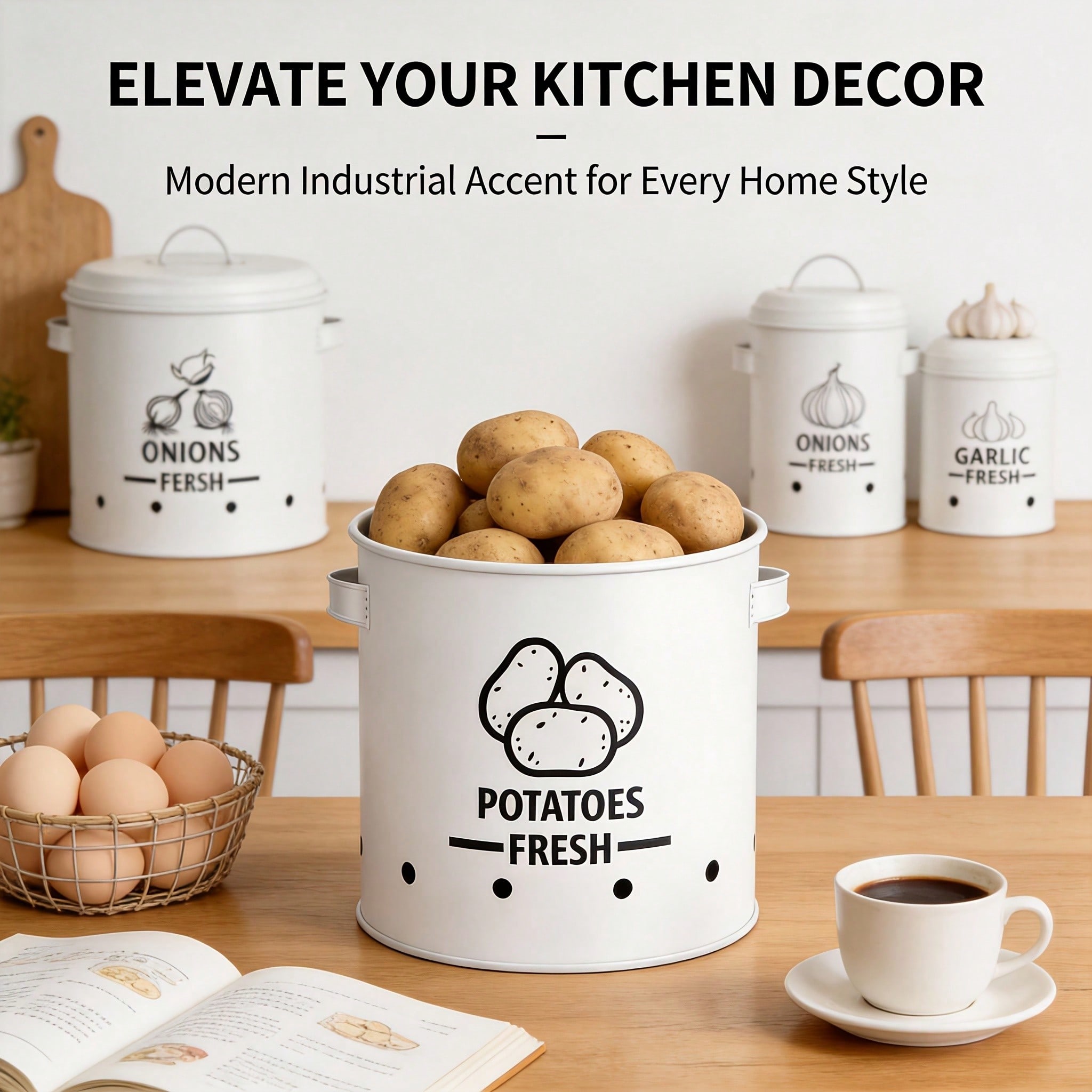 مجموعة صناديق تخزين للبطاطس وا - مراجعة Food Storage Tank وسعره