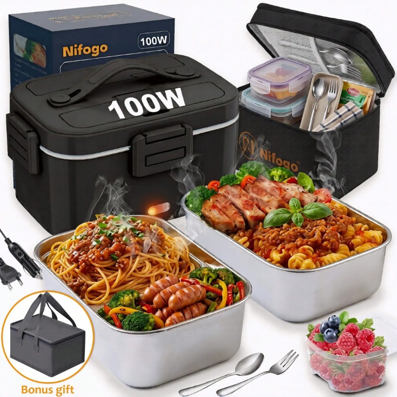 صندوق غداء كهربائي مُدفأ بقوة  - مراجعة Food Storage Warmer وسعره
