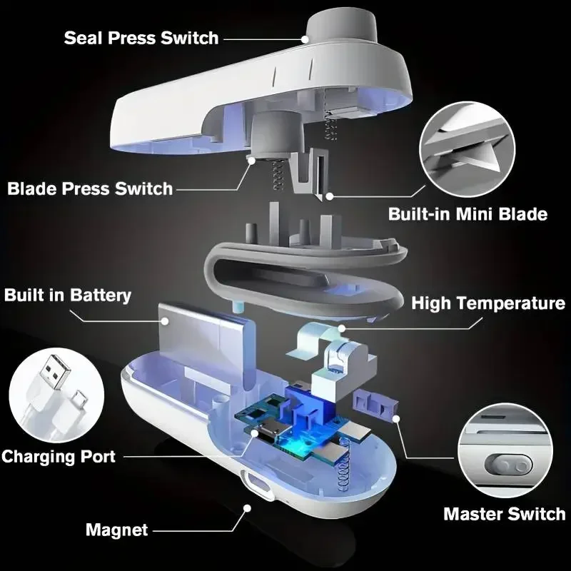 سدادة صغيرة 2 في 1 ختم قطع USB - مراجعة Food Storage Vacuum Seal Bags وسعره