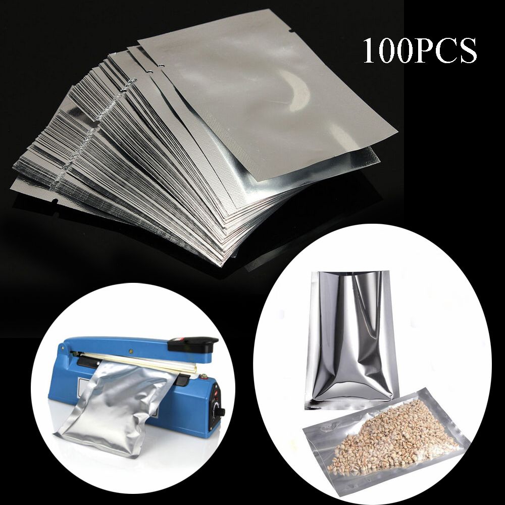 100 قطعة من أكياس التخزين المق - مراجعة Food Storage Vacuum Seal Bags وسعره