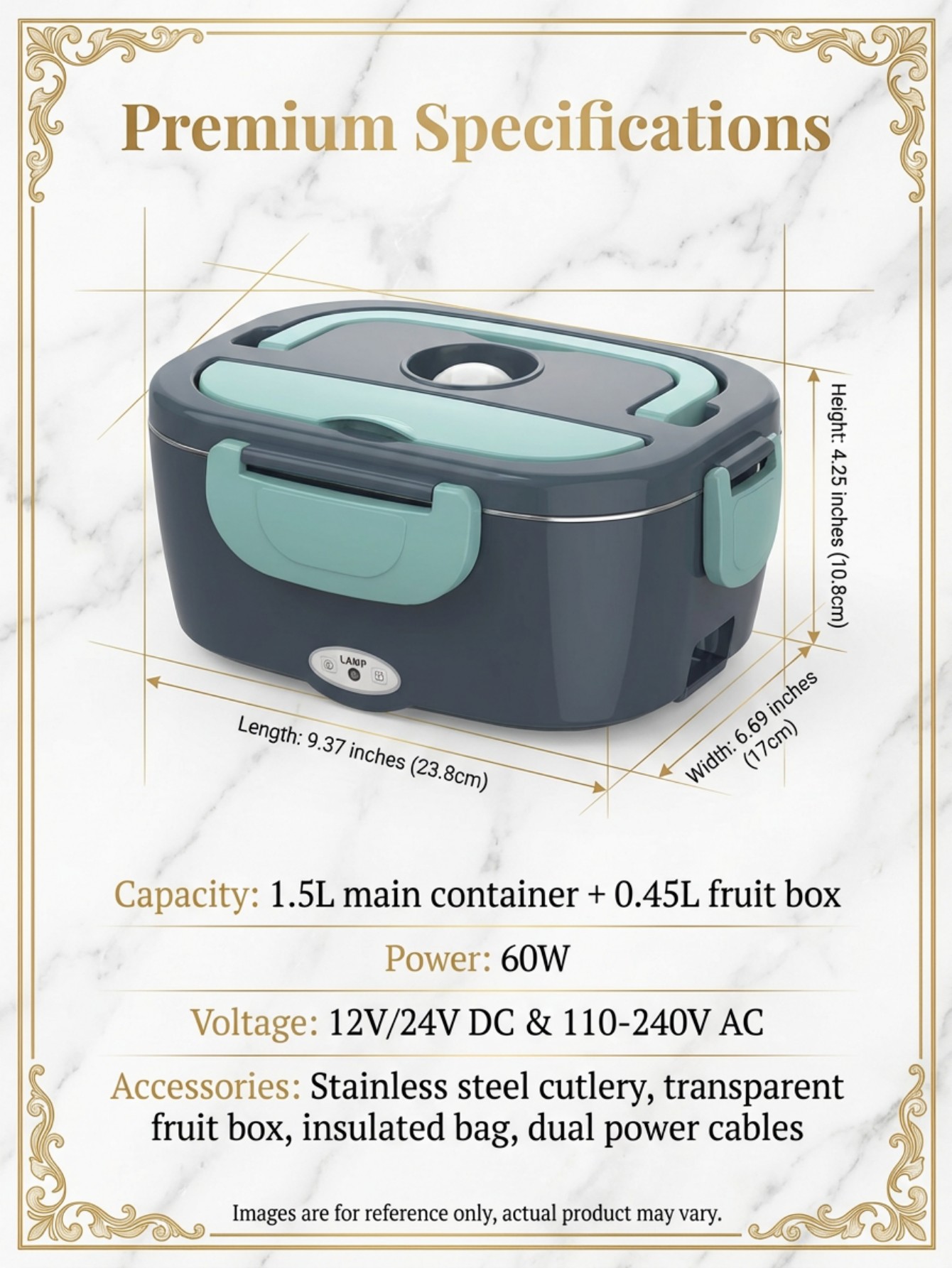 صندوق غداء كهربائي مُدفأ بقوة  - مراجعة Food Storage Warmer وسعره