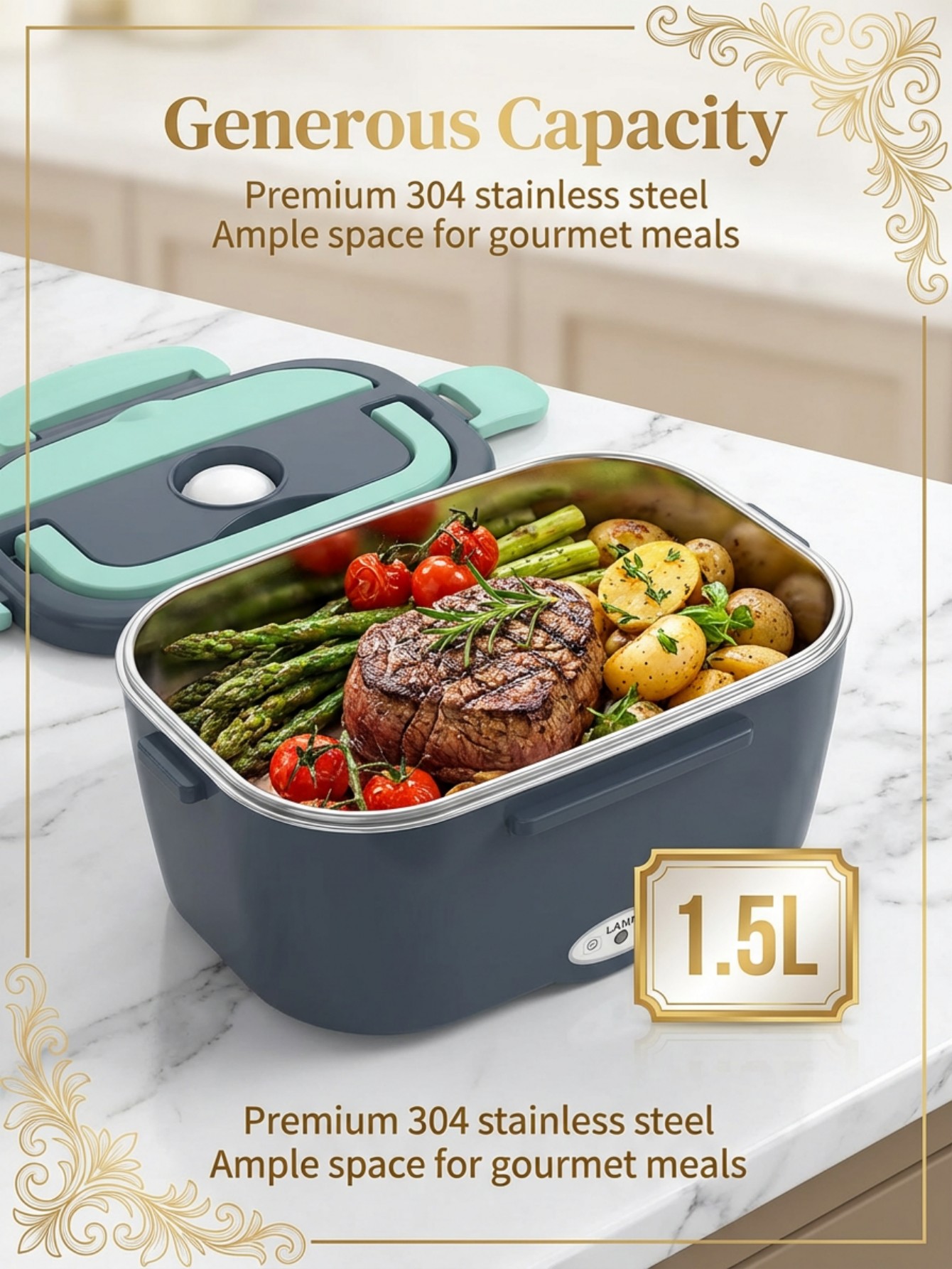 صندوق غداء كهربائي مُدفأ بقوة  - مراجعة Food Storage Warmer وسعره