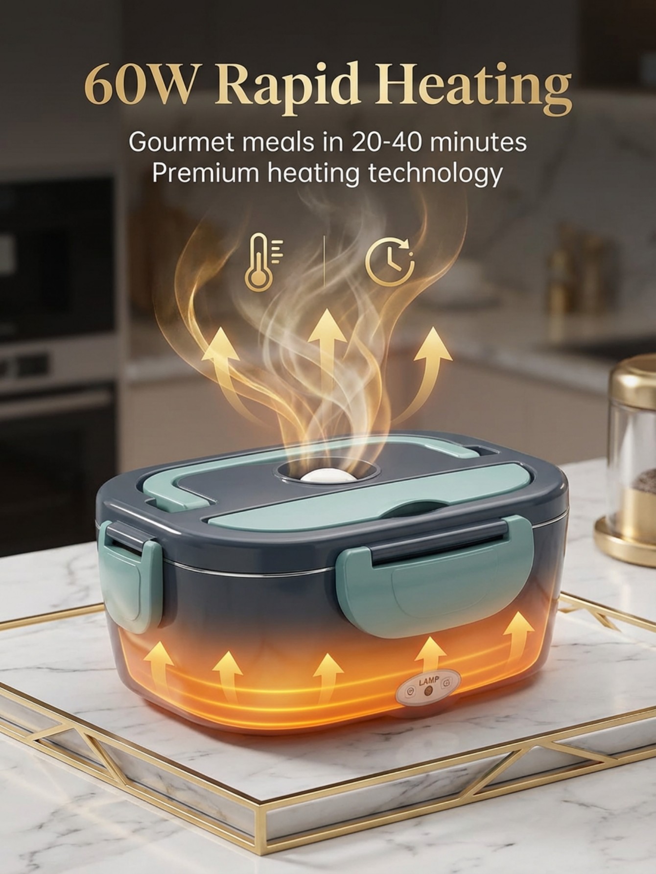 صندوق غداء كهربائي مُدفأ بقوة  - مراجعة Food Storage Warmer وسعره