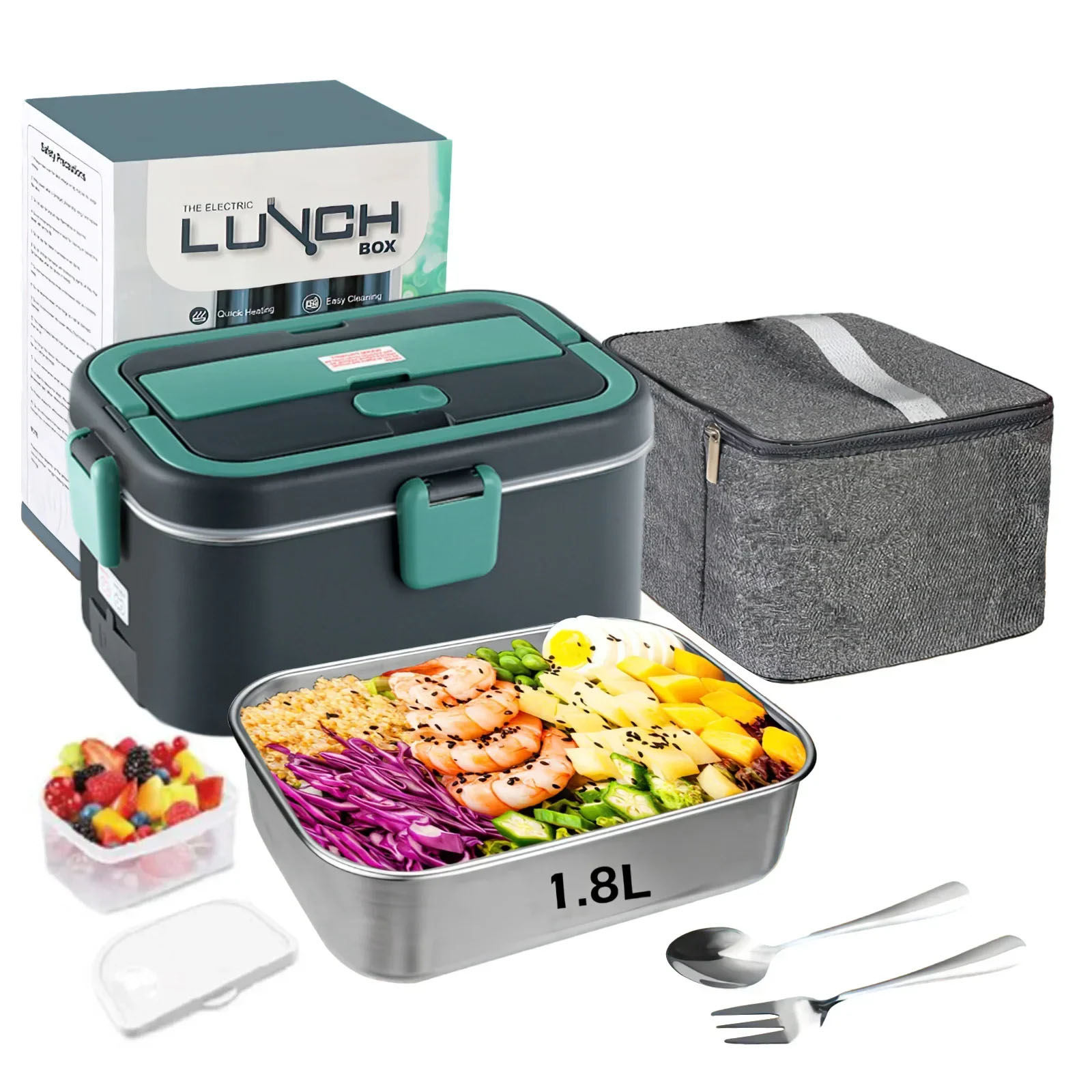صندوق غداء كهربي جهاز تسخين ال - مراجعة Food Storage Warmer وسعره