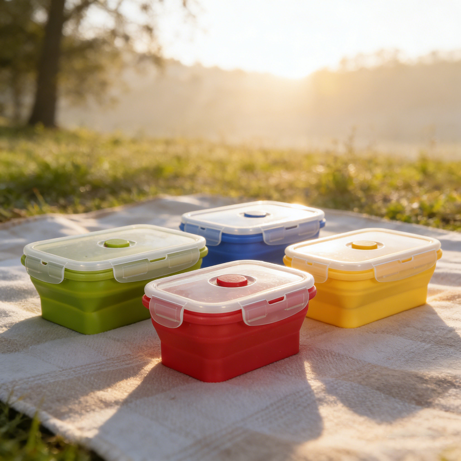 4 قطع من علب الطعام القابلة لل - مراجعة Food Storage Silicone وسعره