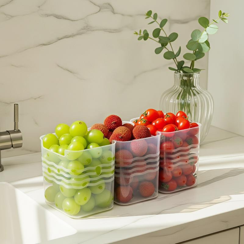 جديد! 4 قطع من صناديق تنظيم ال - مراجعة Food Storage Refrigerator وسعره