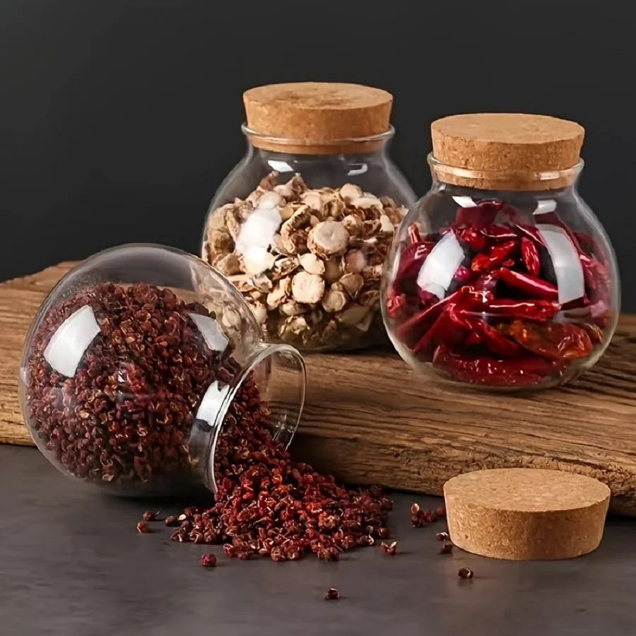 برطمان زجاجي بسدادة من الفلين  - مراجعة Food Storage Glass Round وسعره