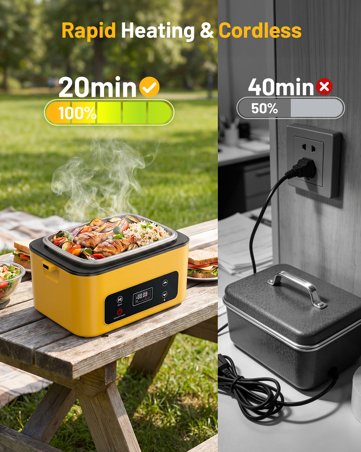 صندوق غداء محمول قابل للتسخين  - مراجعة Food Storage Warmer وسعره