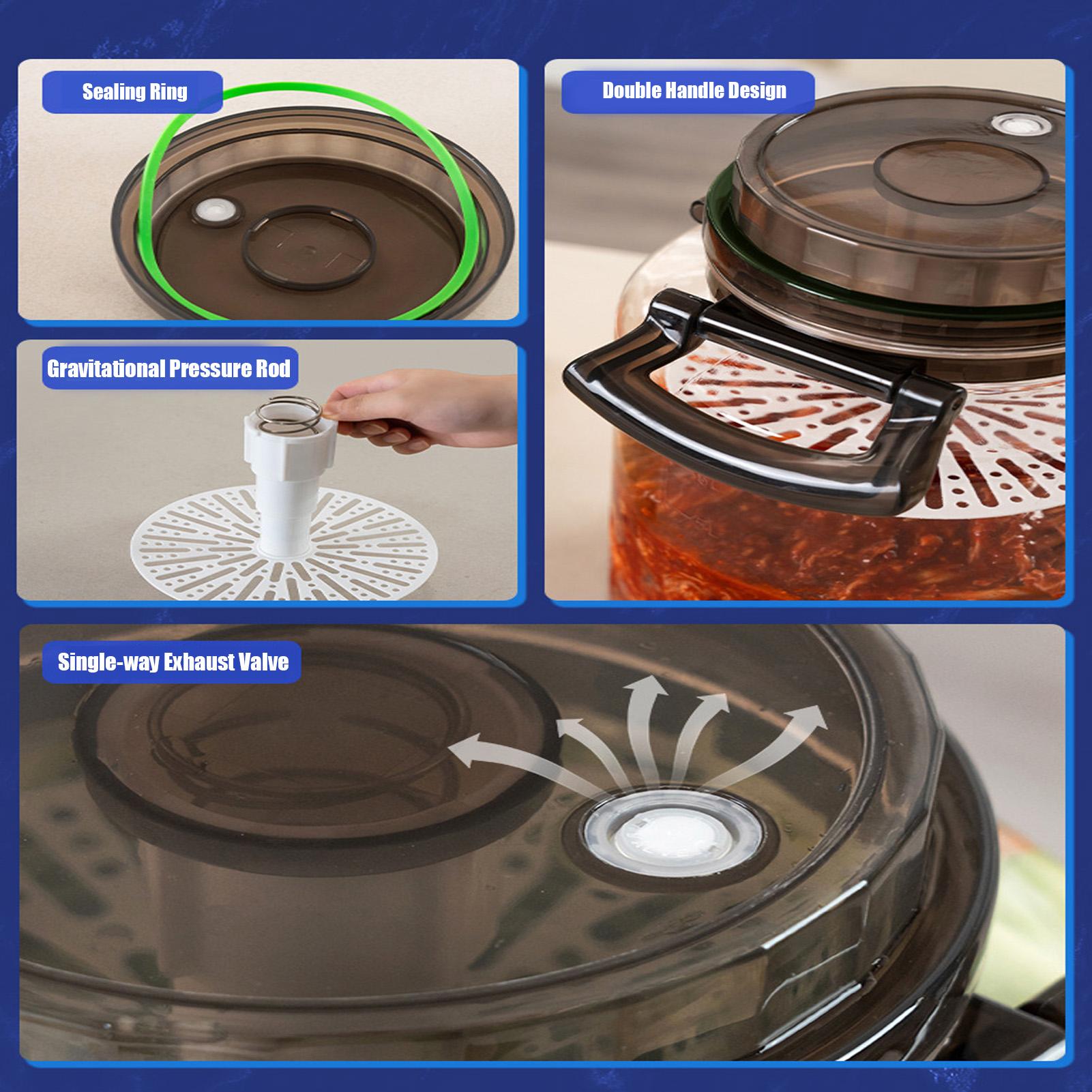 وعاء زجاجي لتخزين المخللات سعة - مراجعة Food Storage Glass Round وسعره