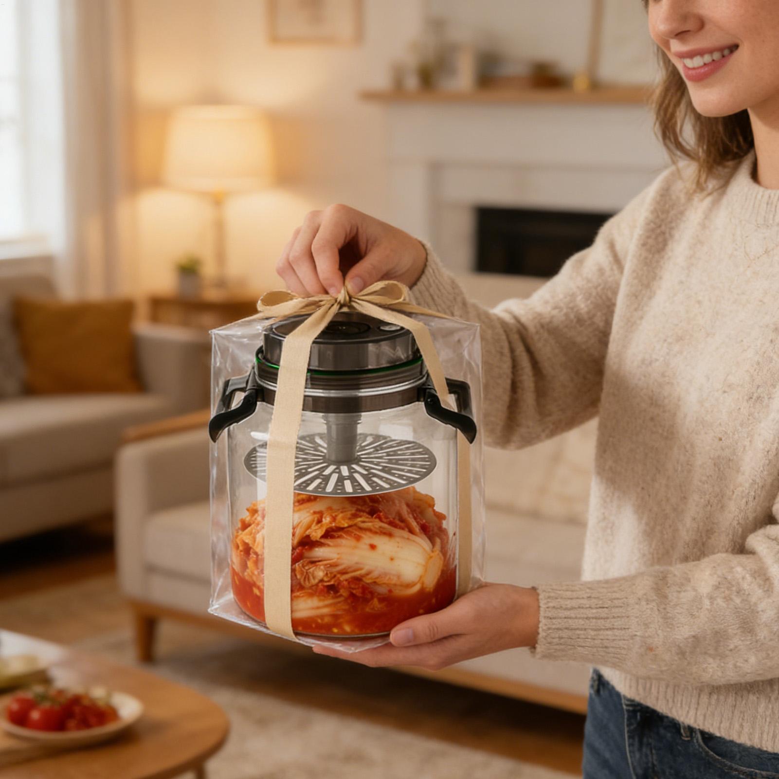 وعاء زجاجي لتخزين المخللات سعة - مراجعة Food Storage Glass Round وسعره