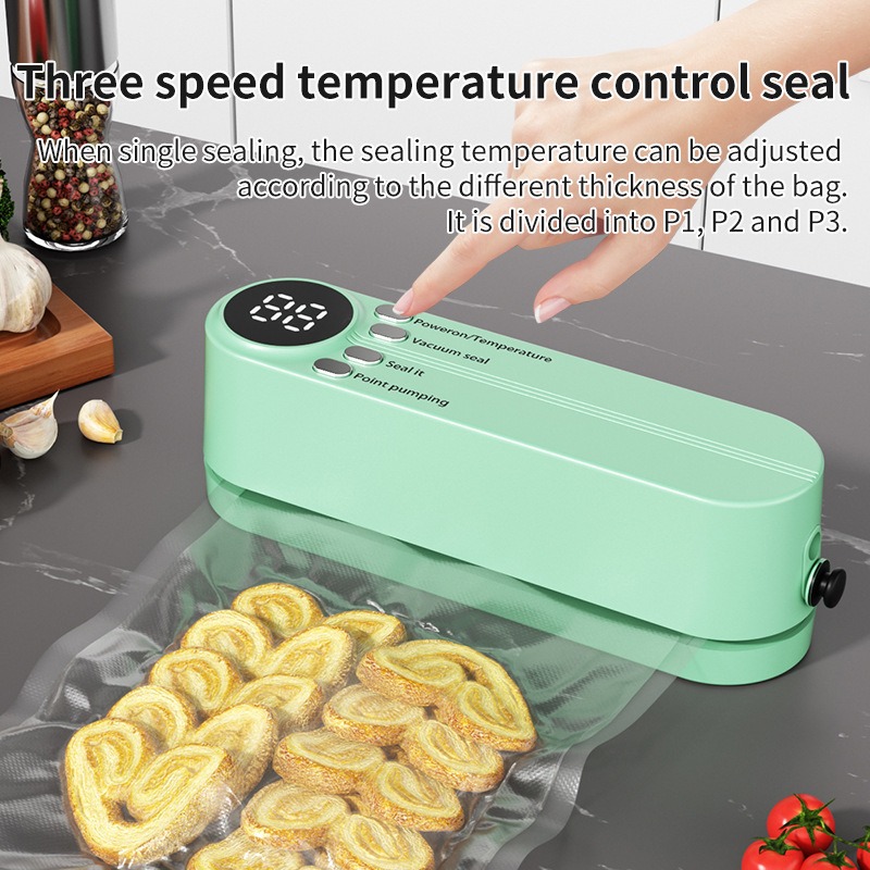 الكهربائية فراغ السدادة مشبك أ - مراجعة Food Storage Vacuum Seal Bags وسعره