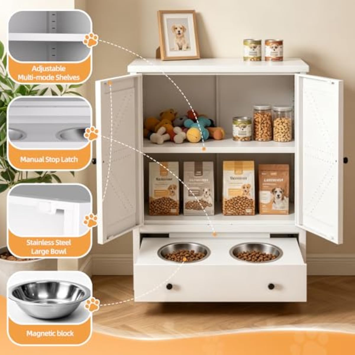 محطة تغذية معدنية للحيوانات ال - مراجعة Food Storage Cabinet وسعره