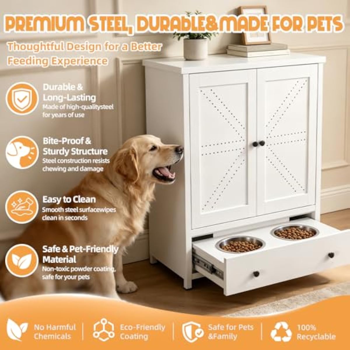 محطة تغذية معدنية للحيوانات ال - مراجعة Food Storage Cabinet وسعره