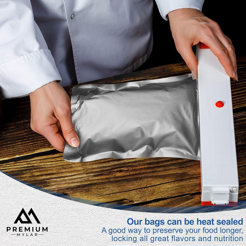 25 كيس مايلار - أكياس مايلار ق - مراجعة Food Storage Vacuum Seal Bags وسعره