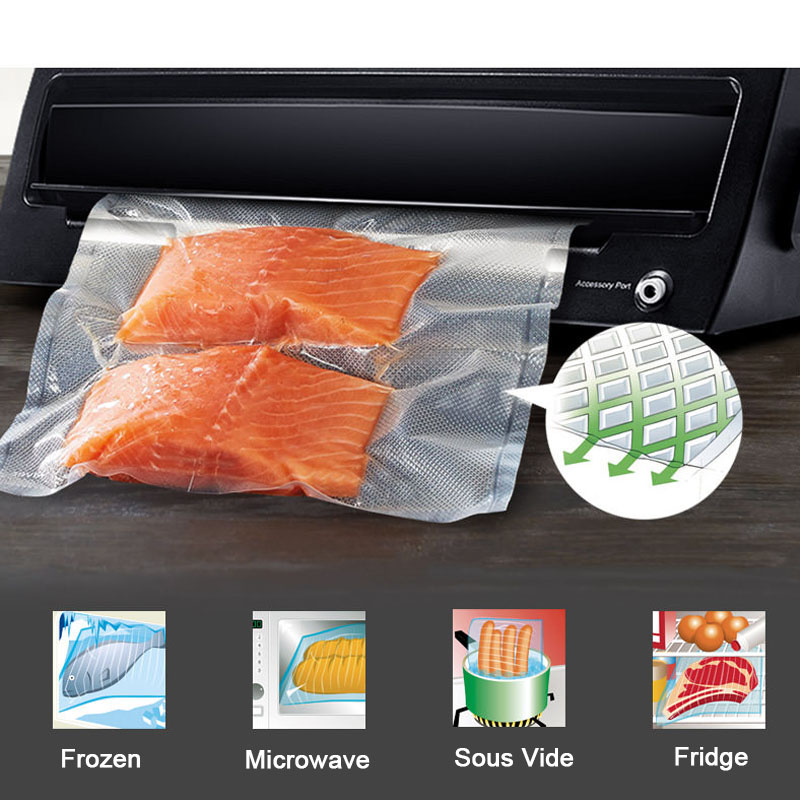 فراغ الغذاء التوقف أكياس السدا - مراجعة Food Storage Vacuum Seal Bags وسعره