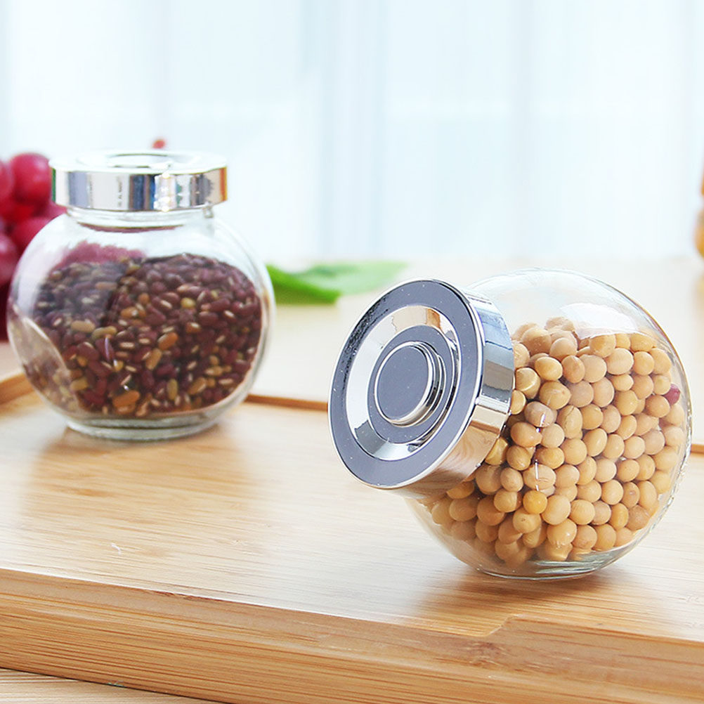مجموعة من 8 عبوات زجاجية محكمة - مراجعة Food Storage For Pantry وسعره