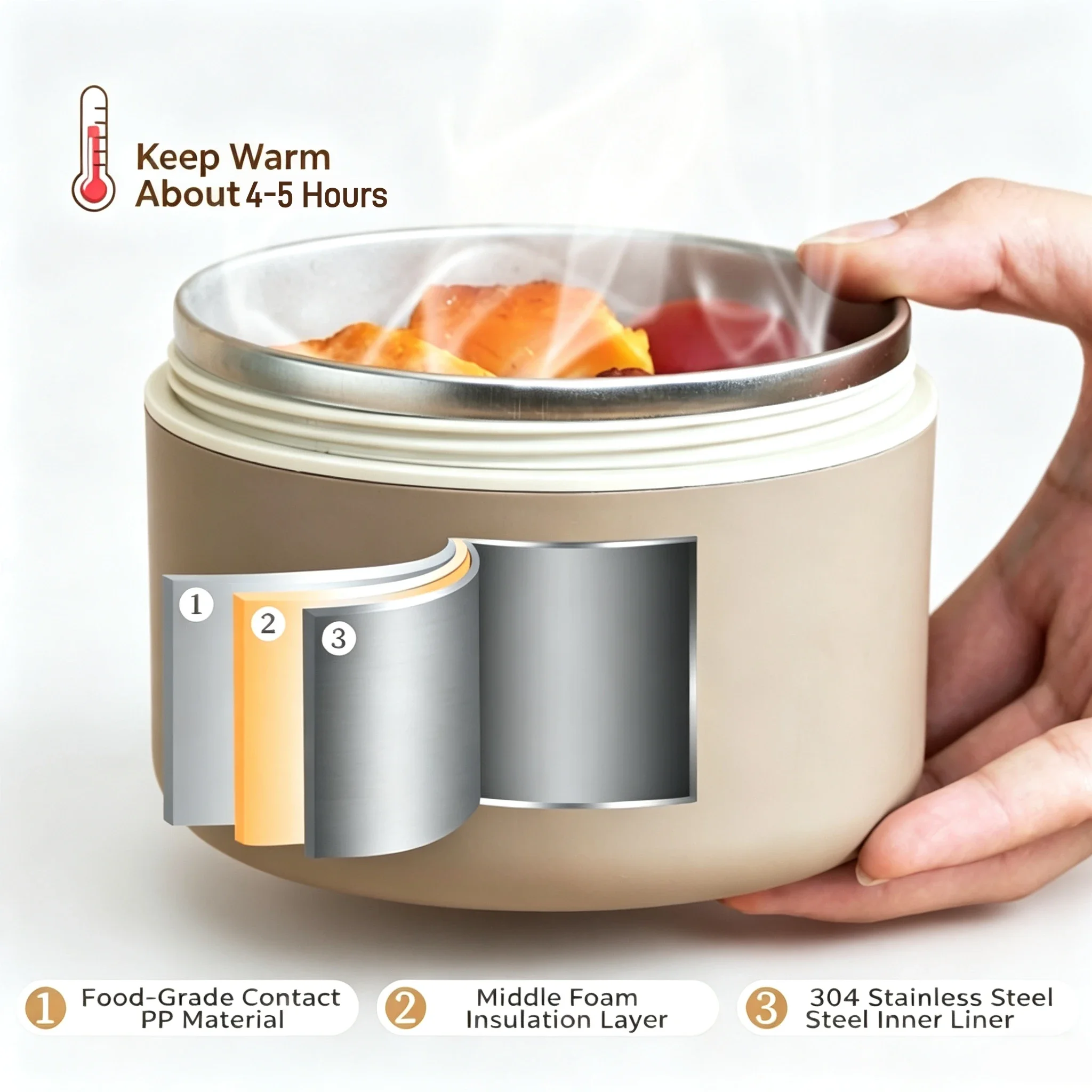 3/4 قطع، علبة طعام معزولة محمو - مراجعة Food Storage Hot Box وسعره