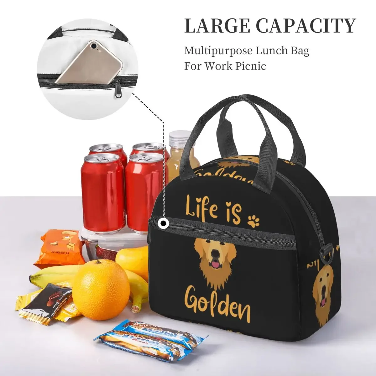 حقيبة غداء معزولة من GOLDEN RE - مراجعة Food Storage Quotes وسعره