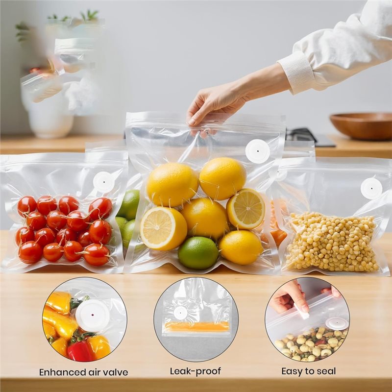 أكياس تفريغ الهواء لحفظ الطعام - مراجعة Food Storage Vacuum Seal Bags وسعره