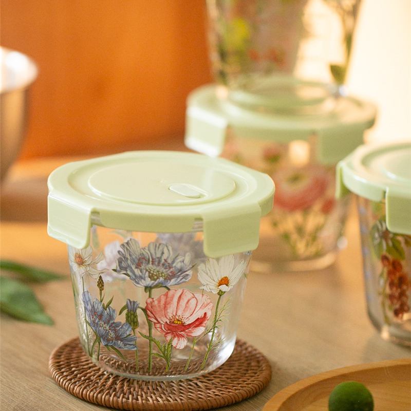 صندوق تخزين الطعام الفرنسية خم - مراجعة Food Storage Glass Round وسعره