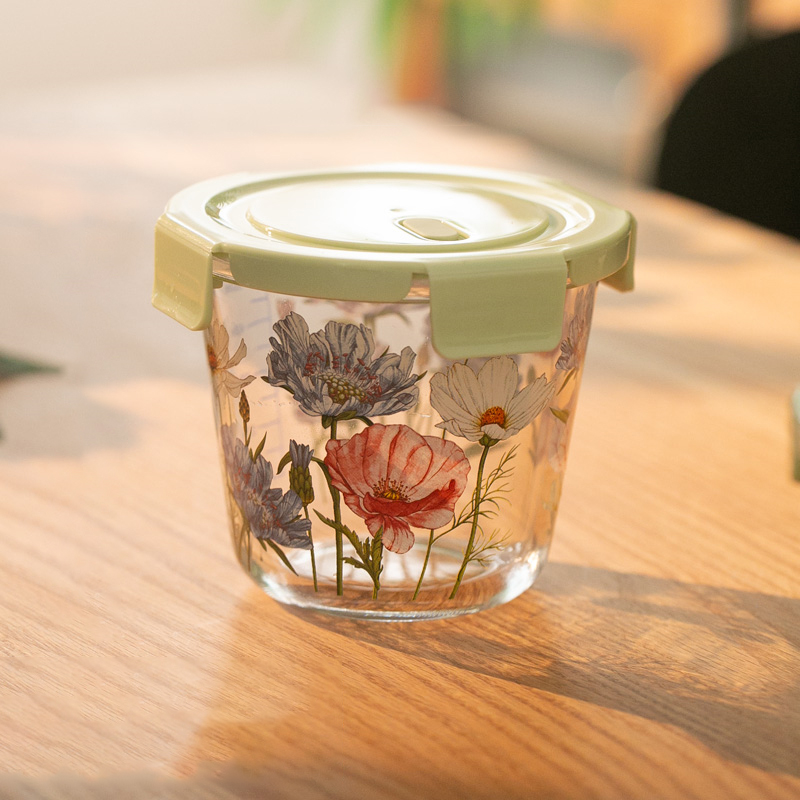 صندوق تخزين الطعام الفرنسية خم - مراجعة Food Storage Glass Round وسعره