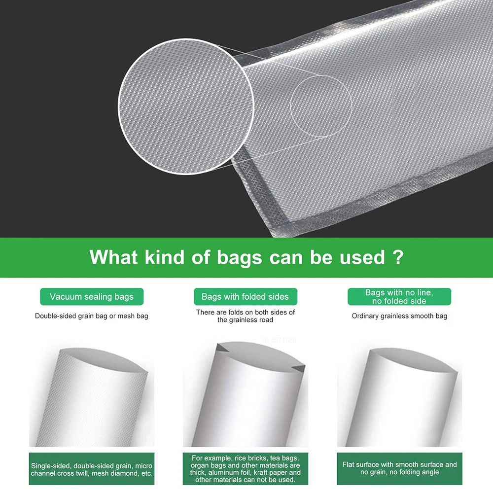 أكياس Sous Vide لآلات التعبئة  - مراجعة Food Storage Vacuum Seal Bags وسعره